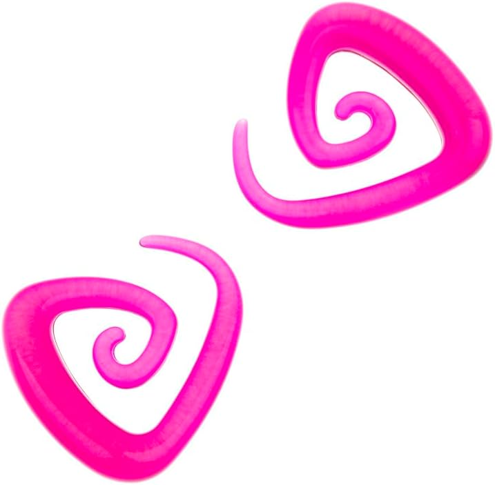 Linkning Store Ear Gauges Stretching Kit 14G-00G Acrylic Sprial Tapers Plugs Expander Sets Heart Tunnels Piering Jewelry Horeseshoes Taper For Ears - Image 4
